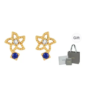 YPYN 10K Gold Stud Earrings Women's Gold