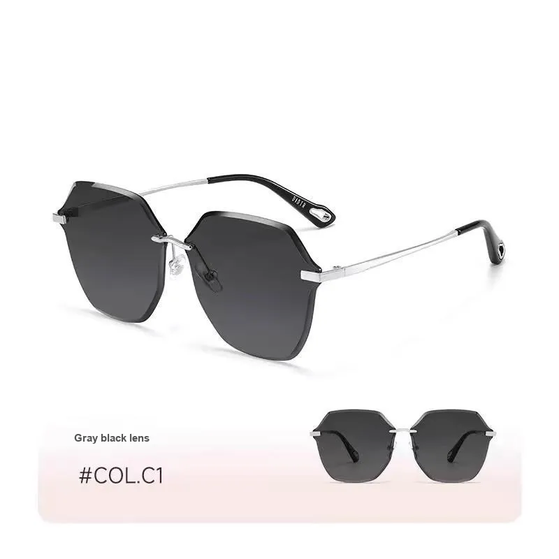 Anxious Alloy PC Irregular Shape Sunglasses Unisex-1