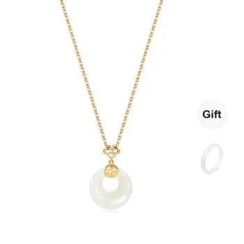 GUDS GAVE Chalcedony Jade Necklaces Unisex