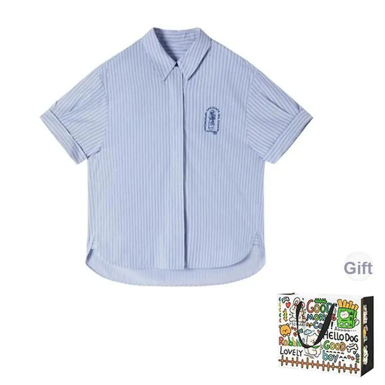 HAPG Shirts Women's Blue Shopping Bag Included