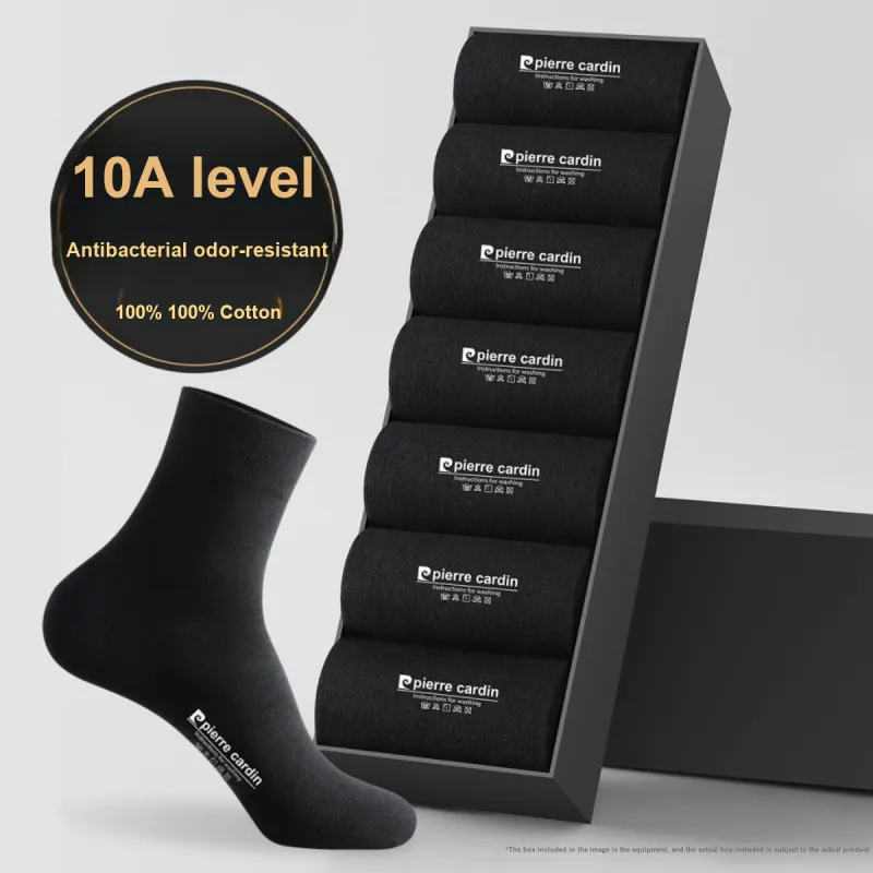 PIERRE CARDIN Mid Calf Socks Men's 7 Pack Box Included-1