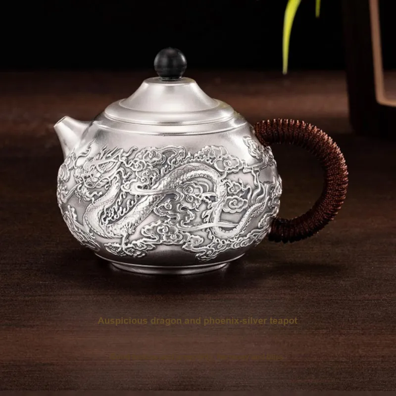 Yu Yin 999 Fine Silver Teapot Unisex-1