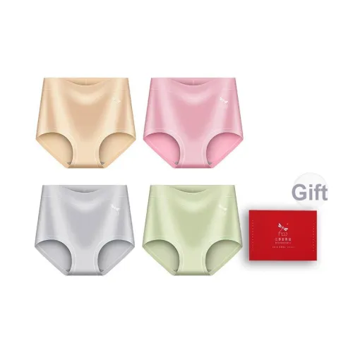 RED DRAGONFLY Хлопковые трусы женские комбинация набор в подарочной коробке