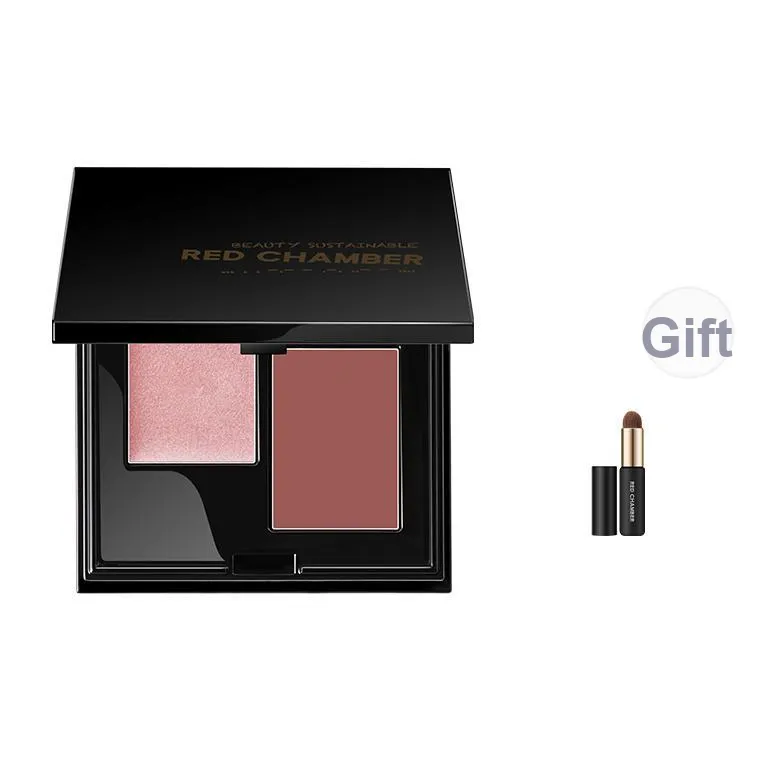 RED CHAMBER Помада Румяна Двухтонный Мультифункциональный Бальзам Матовый Легко Смесь Долговременное Сохранение