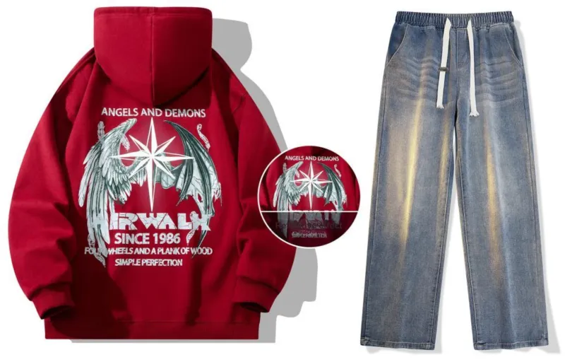 Airwalk Sweatshirt Sets Unisex-59