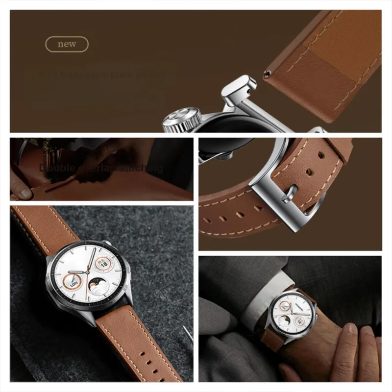 W&P Huawei Compatibility Watch Band 22MM Genuine Leather Material-6