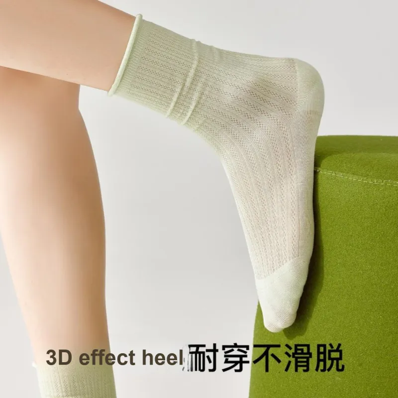 Temooues Mid Calf Socks Women's Combo Set-1