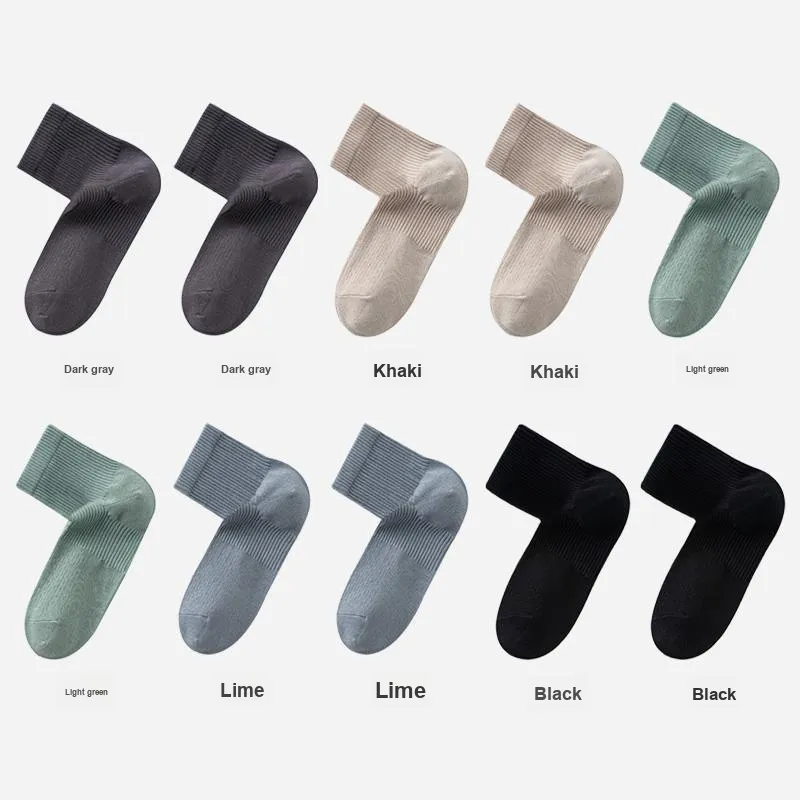 H YXIANG Mid Calf Socks Men's Combo Set-21