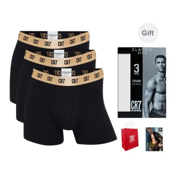 CR7 CRISTIANO RONALDO Underpants Men's 3 Pack Gift Included Obsidian Black