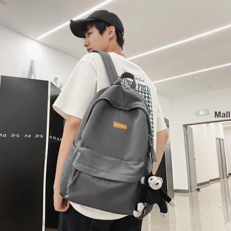 Wolfhorse Nylon Backpack Regular Unisex Black/Gray-10