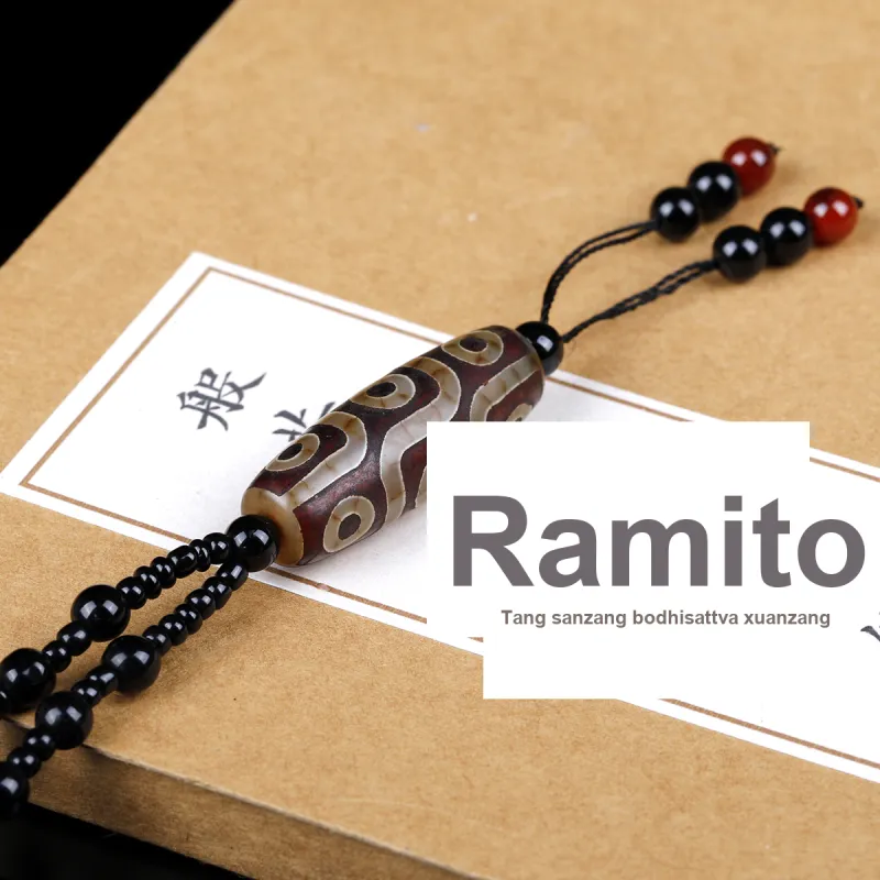 Yi Zhen Ge Agate Jade Necklaces Unisex-2
