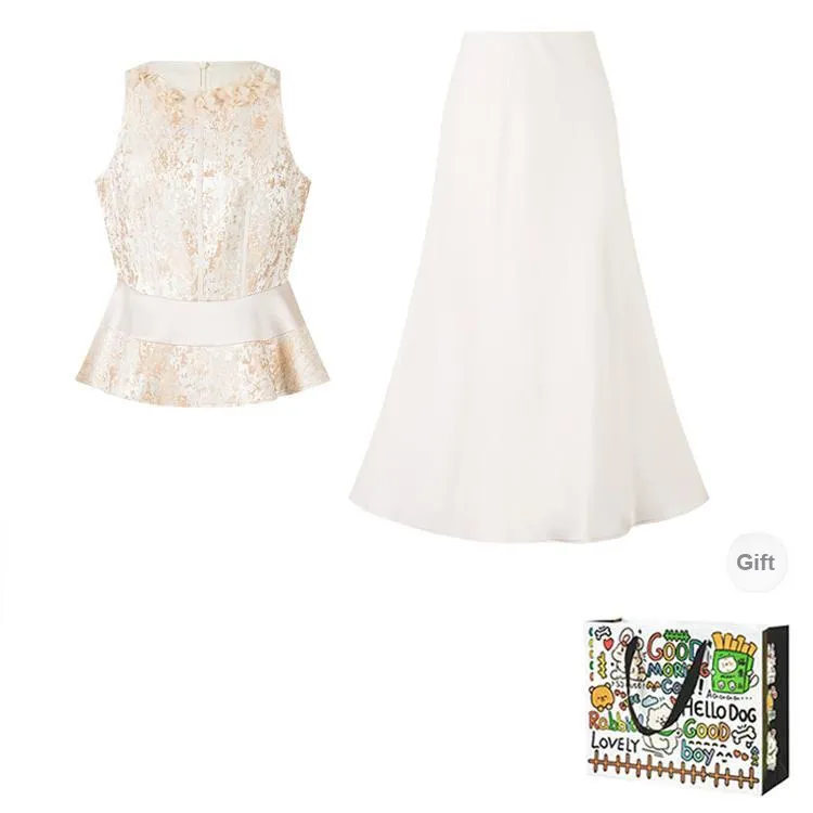 HAPG Two Piece Skirt Sets Women's-0