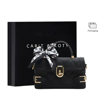 Carit&Koty Polyurethane Mosaic Fabric Handbag Regular Women's Black