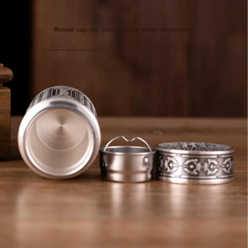 Yu Yin 999 Fine Silver Tea Cups Men's-2