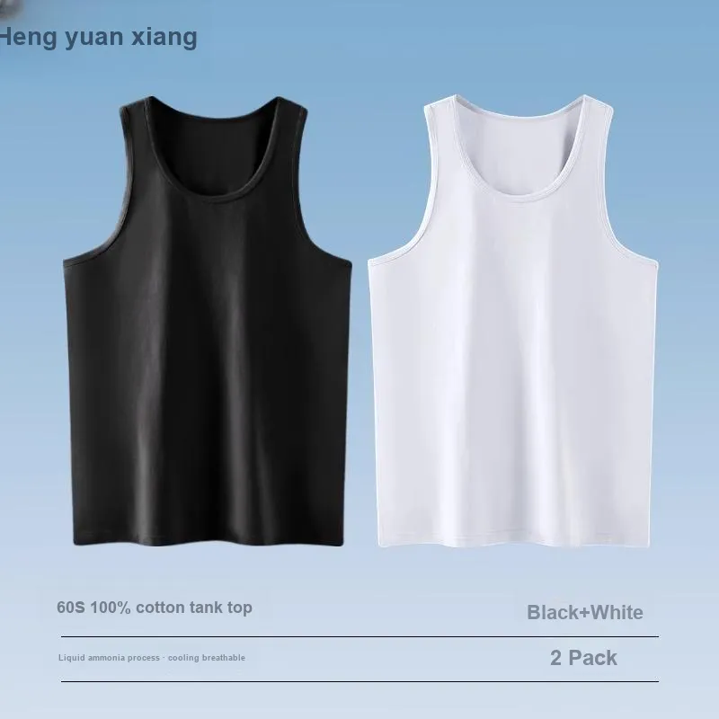 H YXIANG Tank Top Men's Combo Set-17