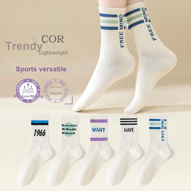 Lan Miao Mid Calf Socks Women's 10 Pack-8