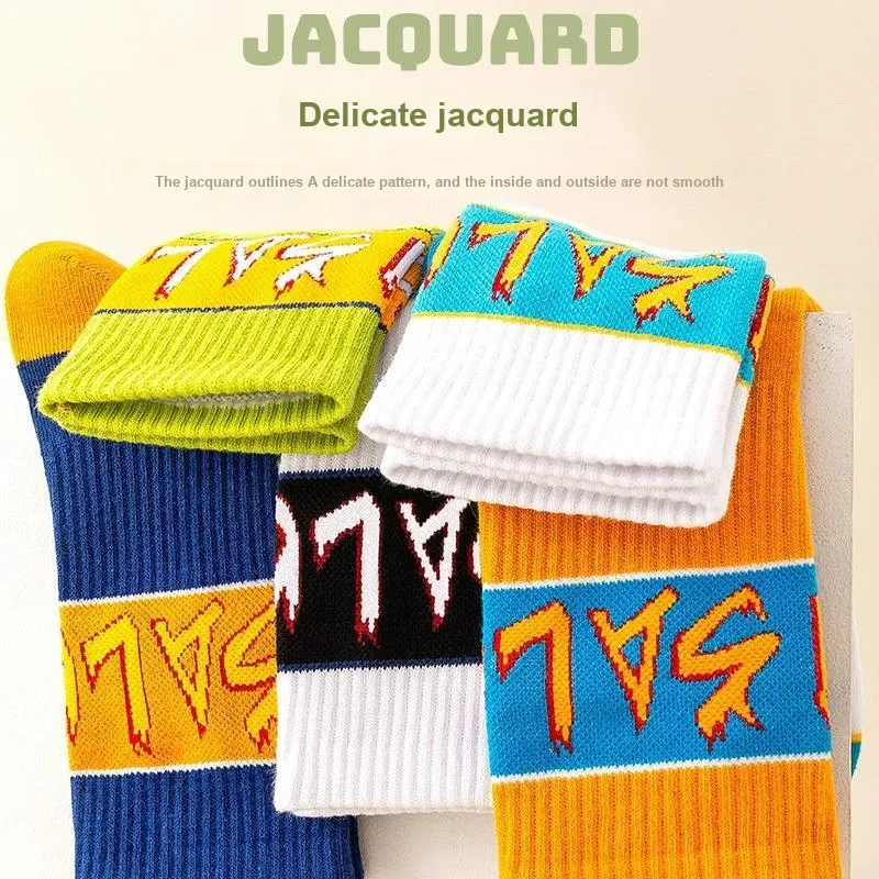 SALOATO Mid Calf Socks Men's 5 Pack-38