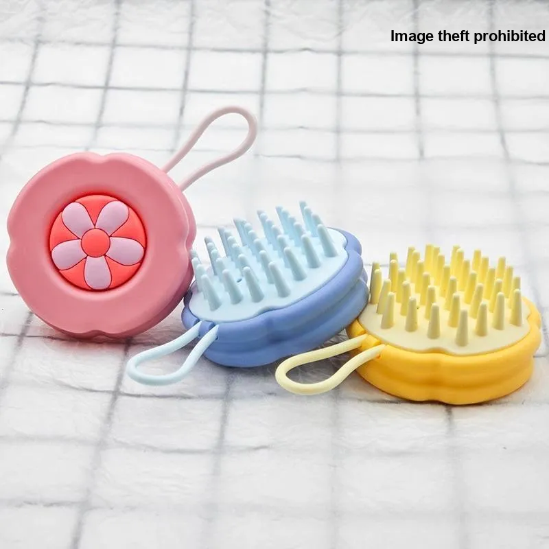 ZHENZI Cute Hair Comb Silicone Massage Head Itch Relief Scalp Cleansing Treatment-11