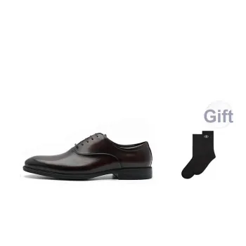 PEDRO Dress Shoes Men Low Top Black/Dark Umber/Dark Blue