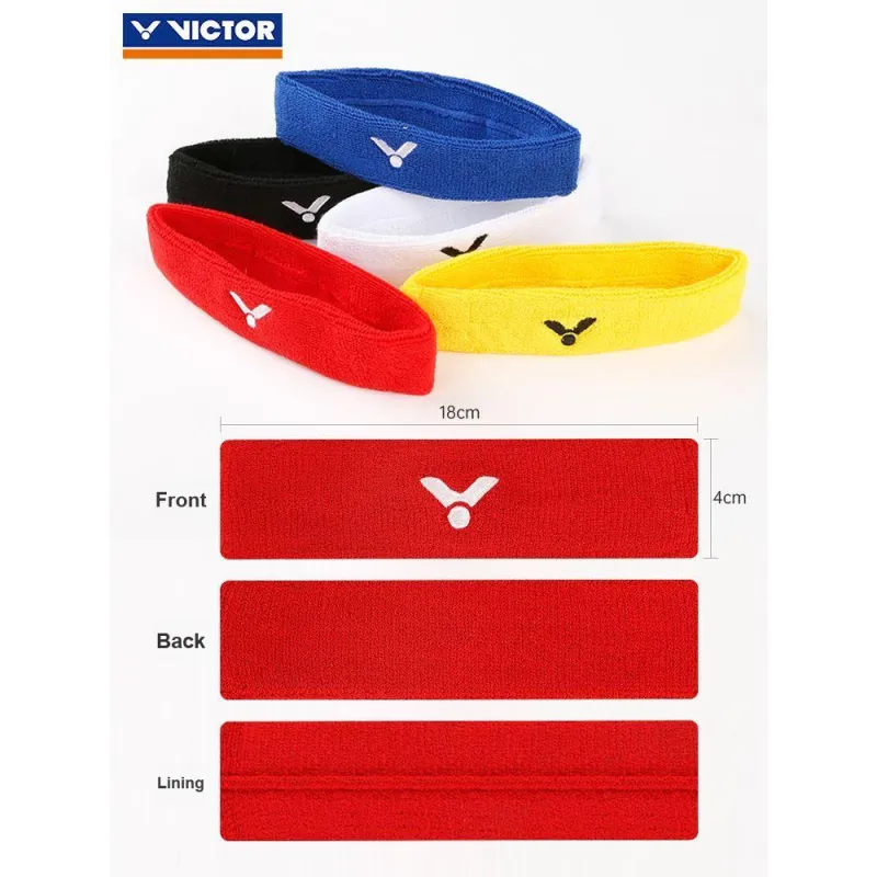 VICTOR Sweatbands Lace-Up Sports Fitness Basketball Running Cotton Polyester Rubber Elastane Unisex-3