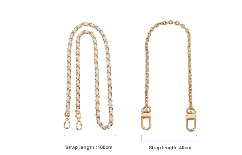 GUYI Metal Bag Accessory Pearl Chain Women's Gold-Tone-50