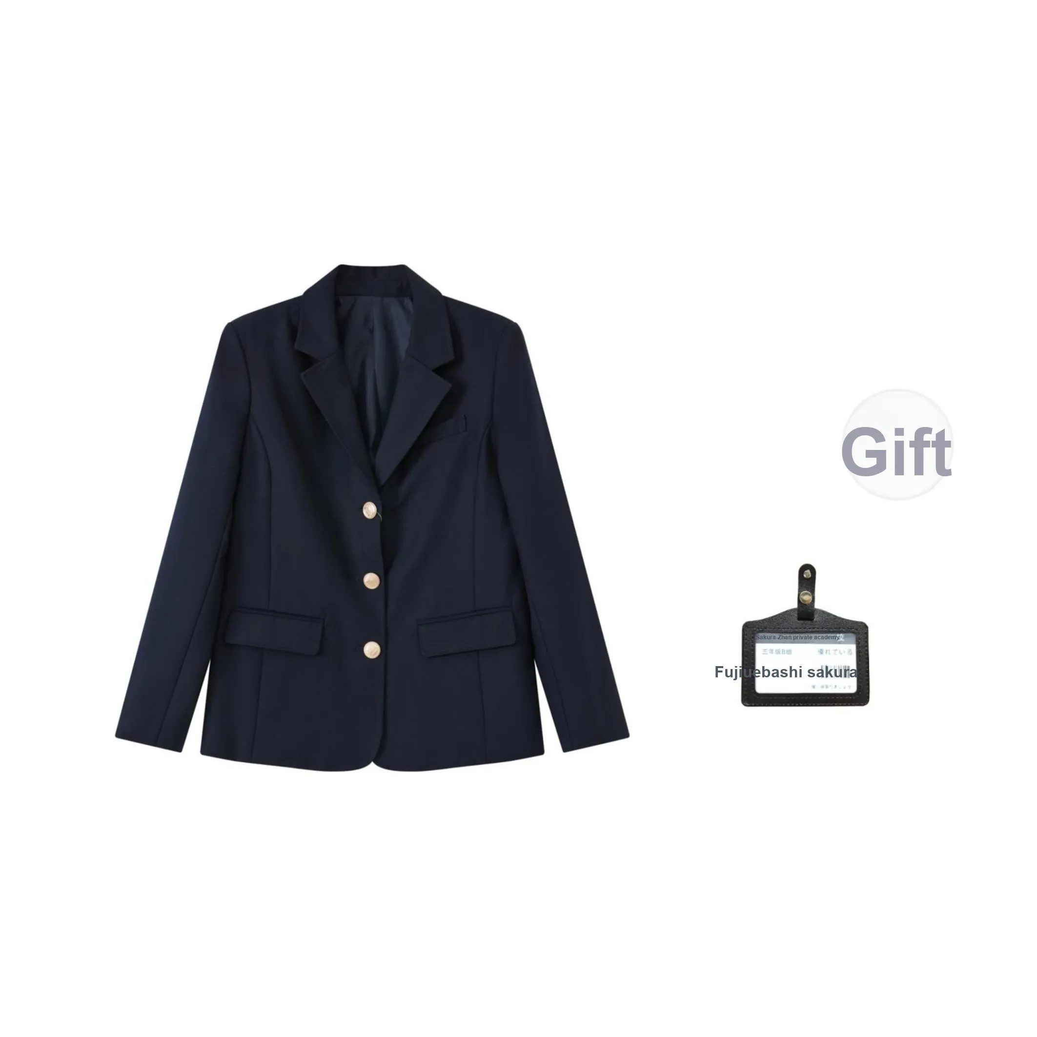 YuChaJia Черная Женская Униформа