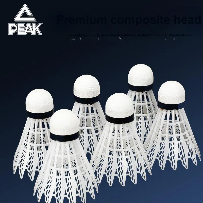 PEAK 12 Pack Nylon Shuttlecocks-1