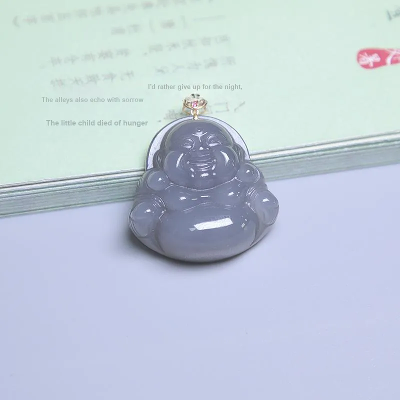 Ingenuity Hetian Jade Pendants Smoky Purple Women's-3