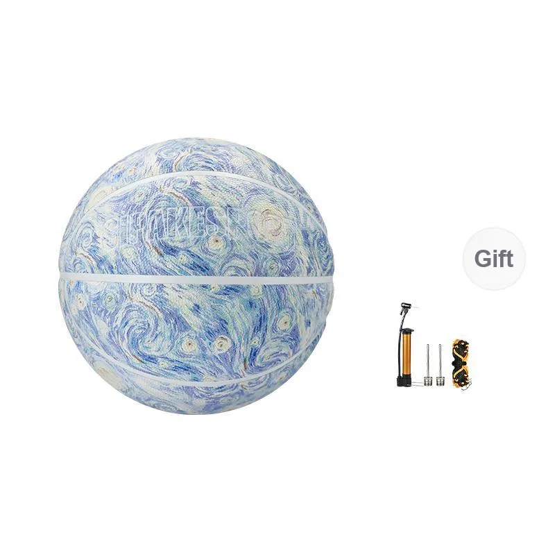 SIPAKESPORT PU Basketball Oil Painting Collection Size 7 Size 6 Training Unisex-6