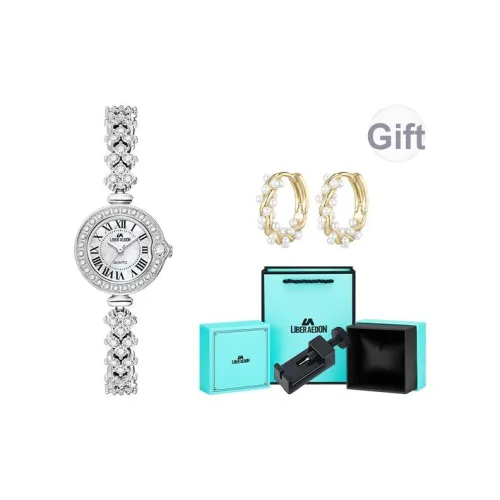 LIBER AEDON Кварцевый механизм белый циферблат женские часы