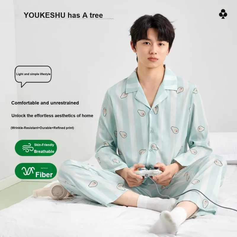 YOUKESHU Pajama Set Men's Shopping Bag-17