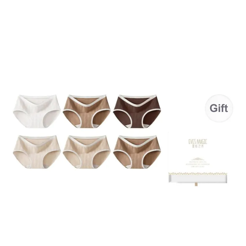 XIA.WA.ZHI.XIU Underpants Women's Shopping Bag 6 Pack-30