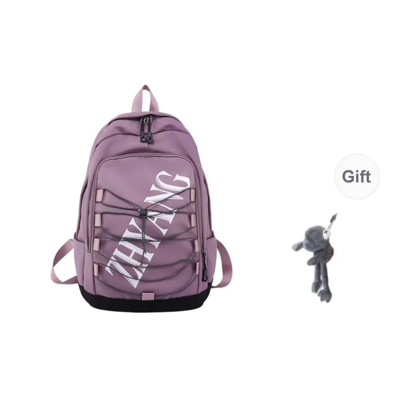 URBAN FOREST Nylon Backpack Unisex Blue/Green/Purple/Black-12