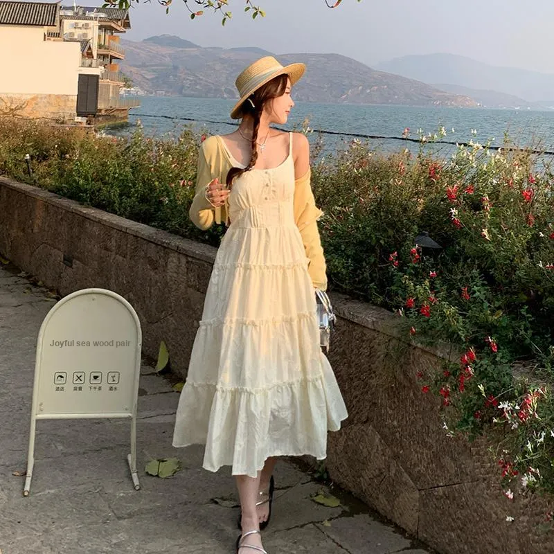 SUSANSAN Slip Dresses Women's-3
