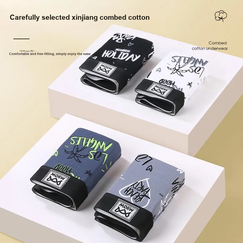 MIIOW Trend Party Series Boxer Shorts Men's Combo Set-12