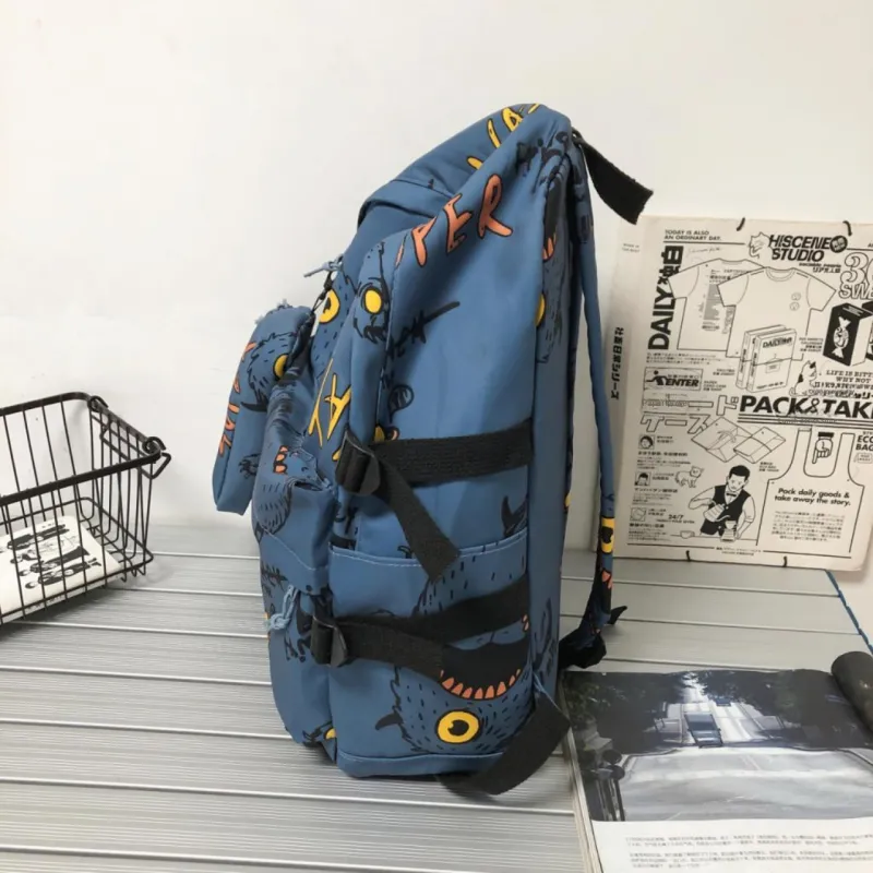 URBAN FOREST Nylon Backpack Unisex Multicolor-12