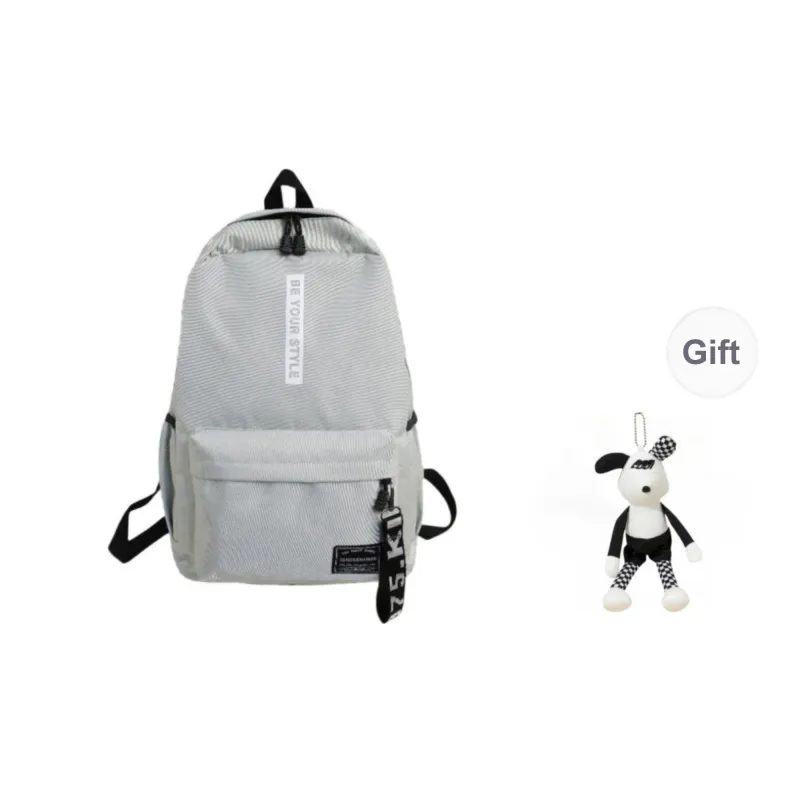 URBAN FOREST Oxford Backpack Unisex Black & Red/Black & Yellow/Light Gray/Dark Gray/Black/Red-8