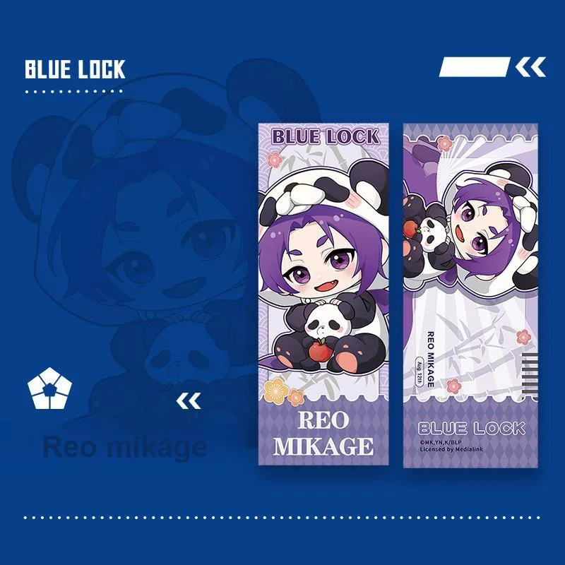 Crooked Melon Production Blue Lock Panda Collection 75mm Double Flash Tin Badge Laser Ticket Polaroid Combo Set Badges-14