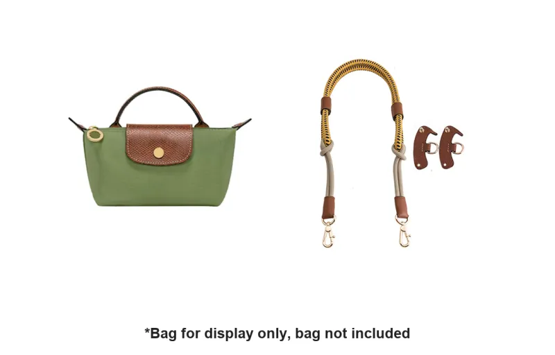 Luxury Care Artisan Workshop Cow Leather, Textile Straps Ropes Bag Strap Women's Multicolor-28