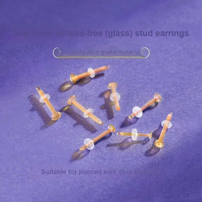 LNIEER Glass Stud Earrings Women's-11