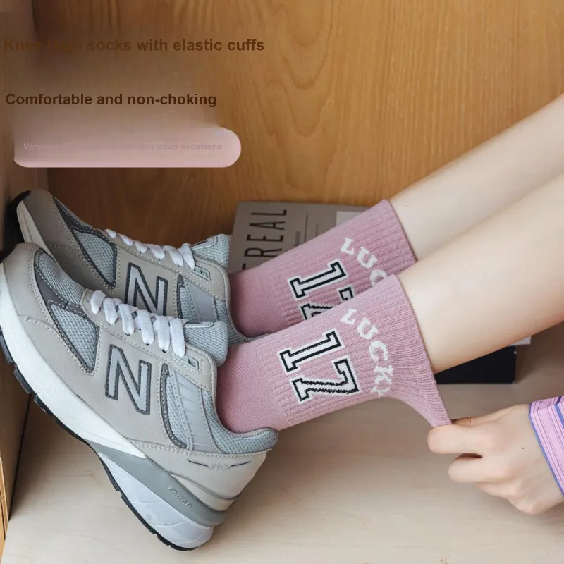 XXLLG Mid Calf Socks Women's 3 Pack-9