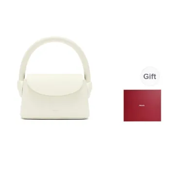 MUVA Cow Leather Mini Small Bag Women's Crossbody Bag Mini Women's Dragon Fruit Red/Milkshake White/Cream Yellow