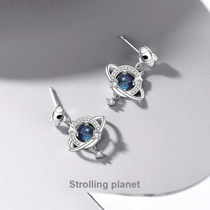 KEMLAIDA S925 Silver Earrings Women's-1