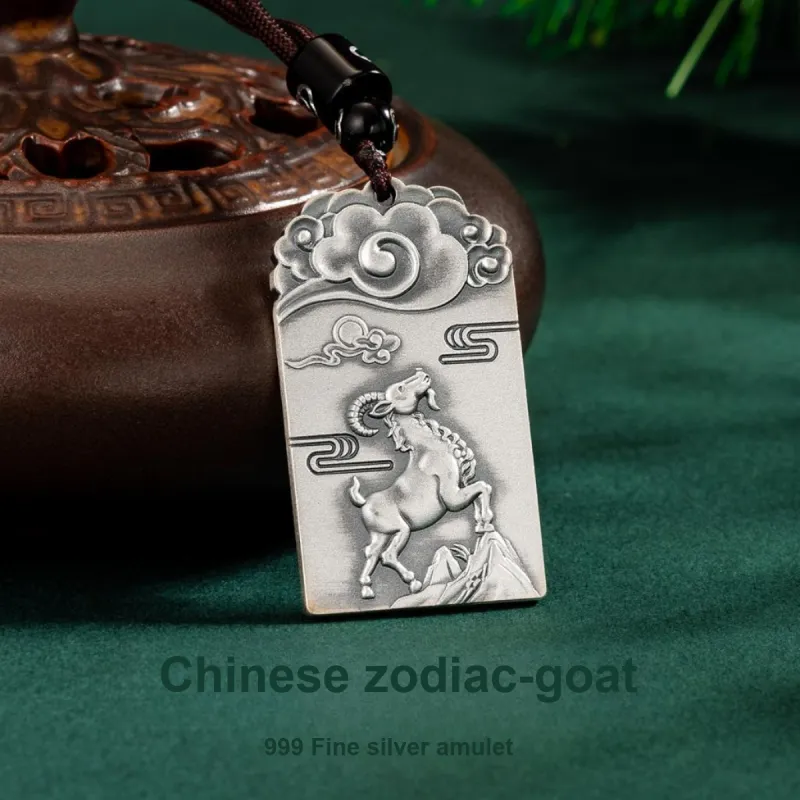 Yu Yin 999 Fine Silver Pendants Unisex-36