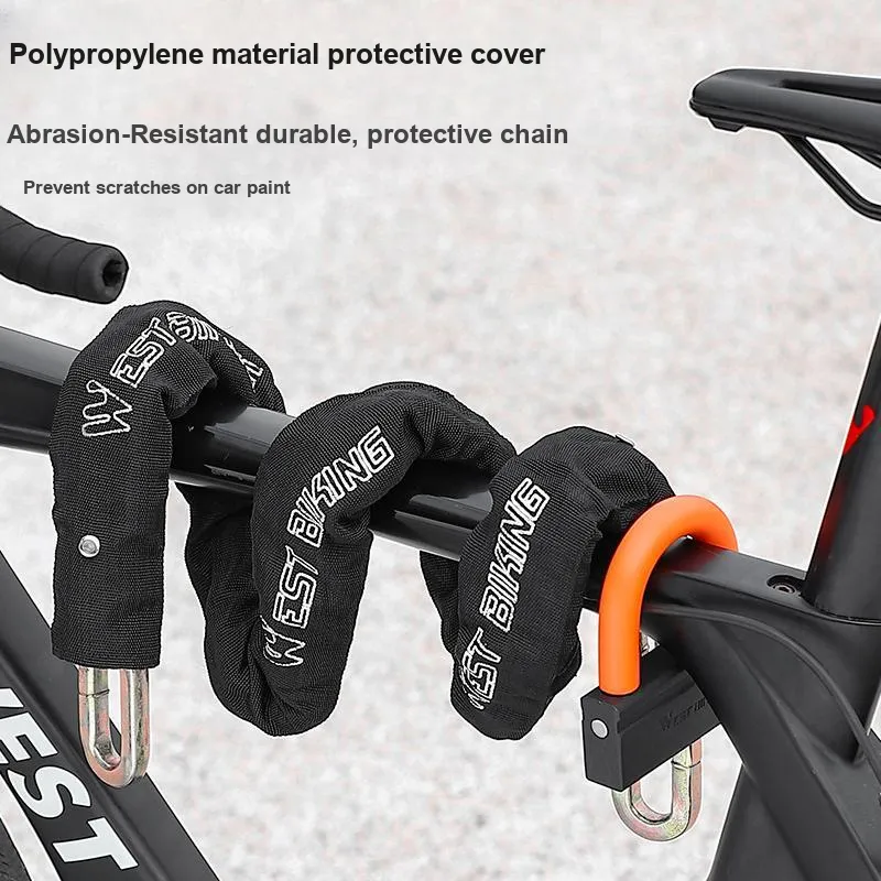 WEST BIKING Bicycle Locks Chain Lock-9