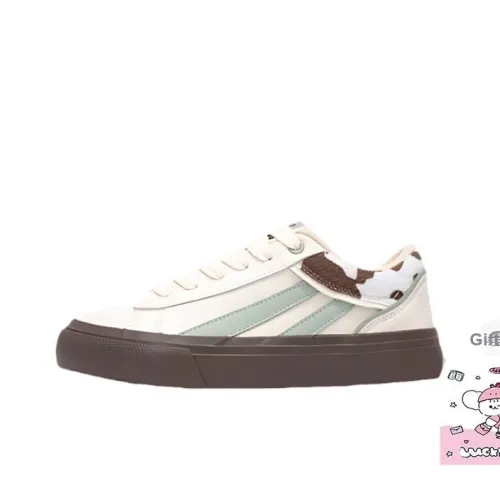 ALXNAN Низкий топ Скейтборд Кроссовки Женские Мятный молочный цвет