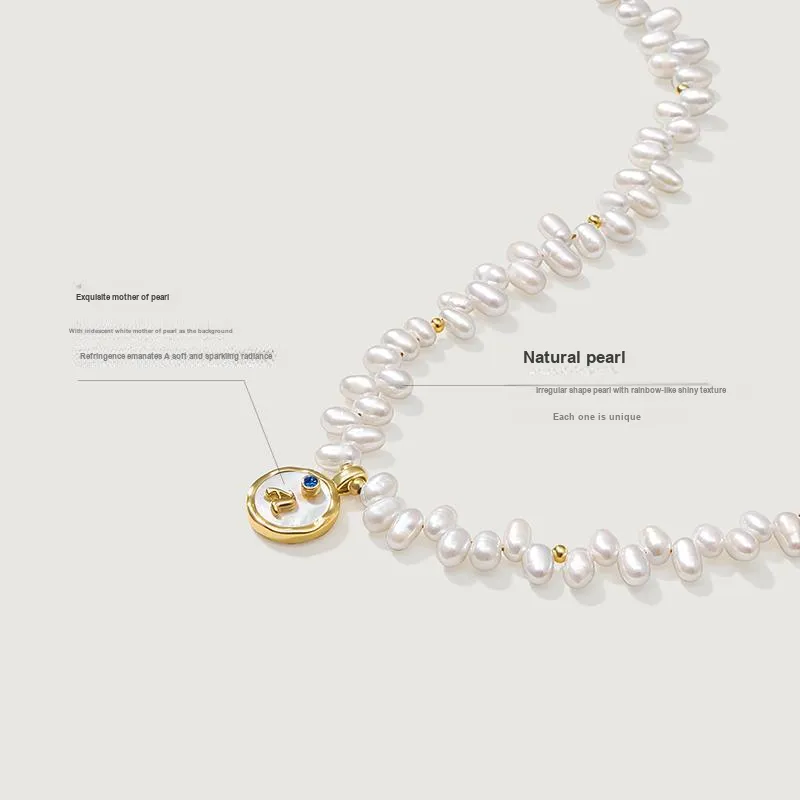 Amber Lollipop Pearl Necklaces Women's-4