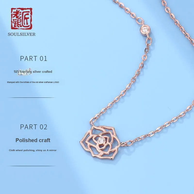 LAOYINJIANG S925 Silver Necklaces Women's-3