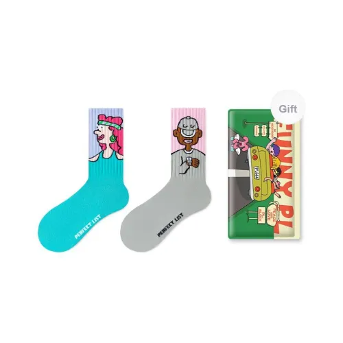 PL Носки Crew Унисекс Сумка для покупок 2 упаковки Смешанные цвета