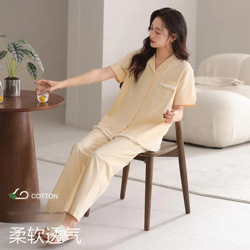 XIA.WA.ZHI.XIU Pajama Set Women's Gift Box Set Apricot-1